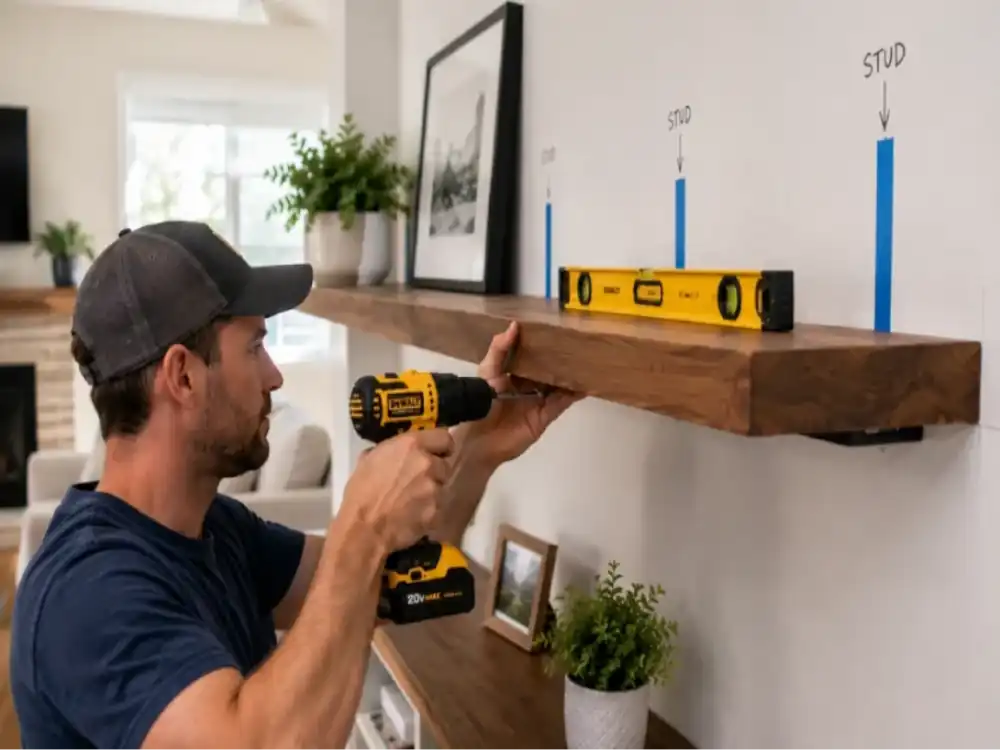 Home Skillman handyman advertising services for shelf installer