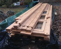 Mals new cabin arrived as a flat pack