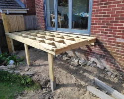 Mals concrete foundations and sub decking structure take shape