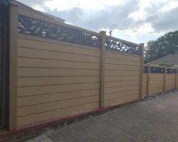 Mal installed the 6ft resin fence at a later date