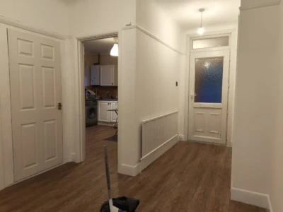 hallway ceiling and 8 door frames after